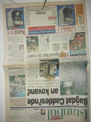 SABAH ISTANBUL GAZETESI DOĞUM GÜNÜ GAZETESI -15 Nisan 1998-Bağdat Caddesi’nde arı kovanı-adalar Belediye başkanı Can Esen-Esra Ceyhan-Erdal Bilallar-Şenol Başakar-Fethi yorgancılar-doğalgaza her ay zam çay set-kahve set-filiz Güler-hayal kahvesi-adayı bayramda çöpe boğdu-otopark haline gelen sokak-Bakırköy-Karaköy-Kartal-günün sözü-boyut otomotiv-yıkılması gerekirken satılıyor-Dünya modacıları İstanbul’da-piknik alanı Veliefendi-Carrefour-Göztepe hastanesi-nöbetçi eczaneler-telefonlar-rezervasyonlar-Yılmaz Erdoğan-Leyla tekgül-Onur Güvener-Eren Güvener-Nalan Saraç-Carrefour’da kredi kartı geçecek-Kadıköy belediye başkanı Selami Öztürk-Ayşen kurhan-İstanbul’da Çevre konferansı yapılacak-sayfa sayısı altı-doğum günü hediyesi