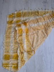 SARI RENK Etnik Otantik Puşi kefiye 90x90 cm kullanılmamış