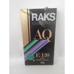 Vhs, Raks Super AQ E-120, Boş Video Kaset. Ambalajında Sıfır Ürün. Ambalajında hafif yıpranmalar olabilir