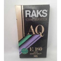 Vhs, Raks Super AQ E-180, Boş Video Kaset. Ambalajında Sıfır Ürün. Ambalajında hafif yıpranmalar olabilir