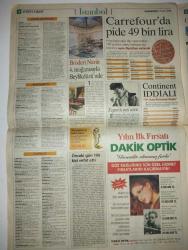 SABAH ISTANBUL GAZETESI DOĞUM GÜNÜ GAZETESI -5 Ocak 1998-Yusuf Akgün-Hıncal Uluç-Erdal Bilallar-Remzi Kalanick-Selami Uzun-Cemal Köyü-Cem Yılmaz-Gülben Ergen-II. Mahmut-Kaptan-İsmail Sivri-Filiz Güler-Ahmet Çetinsaya-Baharatçı Hamido-Seyit Uğur-Selim Kayhan-Tuncer Bitin-Tayyip Erdoğan-Büyük suçlama-Trafik levhasından kavurma saçı-El konulan otopark-Güneşin açmasını bekleyelim-Belediyenin ağaç katliamı-İstanbul’da böyle muhtar yok-Carrefour’da pide 49 bin lira-Broderi Narin 4. mağazasıyla Beylikdüzü’nde-Kaymak Mustafa Paşa Camii-Caminin inşaatı bitti Mustafa Paşa öldü-2 metrelik kebap-Derelerin ıslahı için 250 trilyon gerekiyor-Sultanahmet ışıl ışıl-Bu bina için kavga var-Kiler’de Ramazan şenliği-Türkiye’nin kaymağını İstanbul yiyor-SG karikatürü-karikatürist imzası: