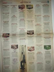 MİLLİYET ETESI DOĞUM GÜNÜ GAZETESI -2 Ocak 2005-Ceyda Erem-Duygu Sarıoğlu-Özlem Denizmen-Ahmet Yüce-Ali Baban-Selim Şiper-Erol Şahin-Nuri Özcan-Murat Aydın-Ayşegül Sakarya Pehlivan-Esra Ülkü-Kamil Güler-Serpil Yılmaz-Evren Özkaya-Gizem Yılmaz-Ebru Ergül-Ece Pulaş-Deniz Tarsus-Gökçe Günel-Gamze Aksu-Gülşah Güçyetmez-Fatih Sabırlı-Gülçin Karadeniz-Hayri Dağlı-Turgay Tüfekçioğlu-Ayşegül Pehlivan-Gülçin Karadeniz-Tolga Karahan-Serkan Koçyiğit-Murat Tepe-Kerem Alkin-Güntay Şimşek-Esra Aygören-Bülent Yalçınkaya-Melike Uyar-Duygu Sarıoğlu-Haluk Malgaca-Mustafa Alkan-Derya Sazak  Gıdada kadrolar genişliyor-Bilişim sektöründe iş meslek kariyer-Küçük ve orta işletmelerin Ankara’da bir abisi var-Evlere şekerleme ve pasta servisi-Spor olsun diye fast-food-Telekomünikasyonda hem eğitim hem staj fırsatı-Ücret ödül ve terfi koşusu-Fırsatları okurken kovalamaya başlayın-Gelişimin Digital ailesi-Tercihe yerel seçenek-Marka farkı yaratmak gerek-Zirveye kadın eli değdi-500 kişiye iş olanağı-Her yıl 150