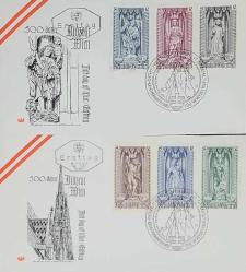 1969 Avusturya Viyana Başpiskoposluğunun 500. Yıldönümü 13 Adet FDC 4 Farklı Set