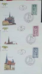 1969 Avusturya Viyana Başpiskoposluğunun 500. Yıldönümü 13 Adet FDC 4 Farklı Set