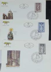 1969 Avusturya Viyana Başpiskoposluğunun 500. Yıldönümü 13 Adet FDC 4 Farklı Set