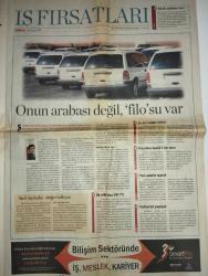 MİLLİYET KARİYERİM GAZETESİ DOĞUM GÜNÜ GAZETESI -9 Ocak 2005-Haluk Karaosman - Onur Sözal - Murat Öğütveren - Yalçın Özen - Burak Akgüç - Sümer Çalbaş - Canan Boğarşan Symes - Haluk Yalçın - Güler Ülgen Kadakal  En şanslılar idari işlerde - Yapıda binlerce iş olanağı - İstikbal 2 bin 100 kişiye yeni iş imkânı sağlayacak - Evinizde hazine yatıyor - Onun arabası değil filo’su var - Yerli markalar arığa kalkıyor - Bir ilde 300 YTL - Fırıncılara asgari 5 bin euro - Yeni işler açacak - Türkiye’ye yayılıyor - 36 ülkede bedava dağıtılan tek sayfalık gazete Türkiye’de - Meslek de öğretilecek işler de bulunacak - İşgücünün vasfı artırılırsa Avrupa Birliği serbest dolaşım konusunda kısıtlama olmaz - Kasayı önce kendisi taşıdı - Bu işyerinde yönetici mezun ediliyor - Tekstilkent’te yeni genel müdür yardımcısı - Motorola Türkiye’de görev değişimi - Coretech’in Genel Müdürü Sümer Çalbaş - Demirdöküm’de çifte görev değişikliği