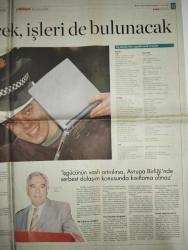 MİLLİYET KARİYERİM GAZETESİ DOĞUM GÜNÜ GAZETESI -9 Ocak 2005-Haluk Karaosman - Onur Sözal - Murat Öğütveren - Yalçın Özen - Burak Akgüç - Sümer Çalbaş - Canan Boğarşan Symes - Haluk Yalçın - Güler Ülgen Kadakal  En şanslılar idari işlerde - Yapıda binlerce iş olanağı - İstikbal 2 bin 100 kişiye yeni iş imkânı sağlayacak - Evinizde hazine yatıyor - Onun arabası değil filo’su var - Yerli markalar arığa kalkıyor - Bir ilde 300 YTL - Fırıncılara asgari 5 bin euro - Yeni işler açacak - Türkiye’ye yayılıyor - 36 ülkede bedava dağıtılan tek sayfalık gazete Türkiye’de - Meslek de öğretilecek işler de bulunacak - İşgücünün vasfı artırılırsa Avrupa Birliği serbest dolaşım konusunda kısıtlama olmaz - Kasayı önce kendisi taşıdı - Bu işyerinde yönetici mezun ediliyor - Tekstilkent’te yeni genel müdür yardımcısı - Motorola Türkiye’de görev değişimi - Coretech’in Genel Müdürü Sümer Çalbaş - Demirdöküm’de çifte görev değişikliği