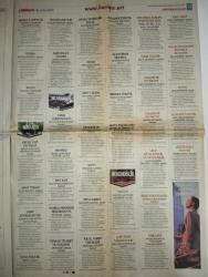 MİLLİYET KARİYERİM GAZETESİ DOĞUM GÜNÜ GAZETESI -9 Ocak 2005-Haluk Karaosman - Onur Sözal - Murat Öğütveren - Yalçın Özen - Burak Akgüç - Sümer Çalbaş - Canan Boğarşan Symes - Haluk Yalçın - Güler Ülgen Kadakal  En şanslılar idari işlerde - Yapıda binlerce iş olanağı - İstikbal 2 bin 100 kişiye yeni iş imkânı sağlayacak - Evinizde hazine yatıyor - Onun arabası değil filo’su var - Yerli markalar arığa kalkıyor - Bir ilde 300 YTL - Fırıncılara asgari 5 bin euro - Yeni işler açacak - Türkiye’ye yayılıyor - 36 ülkede bedava dağıtılan tek sayfalık gazete Türkiye’de - Meslek de öğretilecek işler de bulunacak - İşgücünün vasfı artırılırsa Avrupa Birliği serbest dolaşım konusunda kısıtlama olmaz - Kasayı önce kendisi taşıdı - Bu işyerinde yönetici mezun ediliyor - Tekstilkent’te yeni genel müdür yardımcısı - Motorola Türkiye’de görev değişimi - Coretech’in Genel Müdürü Sümer Çalbaş - Demirdöküm’de çifte görev değişikliği