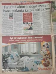 HÜRRİYET CUMARTESİ EXTRA DOĞUM GÜNÜ GAZETESİ - 6 MAYIS 2006-Emel armutçu-Ferdi tayfur-muhlis sabahattin-ebru çapa-tolga akyıldız-suat kavukluoğlu-filozof şarkıcı-nil karaibrahimgil-ayşe arman-nihat odabaşı-melek kobra-artan-figen batur-neden Barcelona dönüşü bavulunda her biri diğerinden büyük 4 ayakkabım vardı-becel-Kerem kabadayı-burak güven-harun tekin-kerem özyeğin-levent yüksel-müslüm baba-ilhami yıldırım-boyner-praktiker-pakonun sayfası-Ayten serin-öznur kaymak-nesrin çıtırık-Kapadokya koleksiyonu-özdilek-sevil-modesa-artist-buğday özlü-kanal 7-tgrt-tv8-flash-cine5-ntv-atv-kaybolan yıllar-hayat türküsü-kuş dili-braun-iletişim trafiği hızlanıyor-yasemin boran-modoko-axess-asker künyesi ile aids kampanyası-