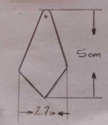 19446-1940 LI YILLAR ŞEFFAF KRİSTAL KALEM AVİZE TAŞI**YÜKSEKLİK 5 CM ENİ 2,7 CM **ADET FİYATIDIR**