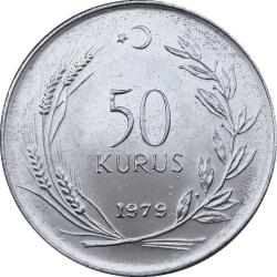 TC madeni 50 Kuruş