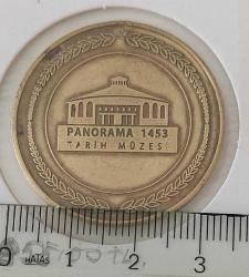 ESKİ DÖNEM FATİH SULTAN MEHMET TUĞRALI PANORAMA 1453 TARİH MÜZESİ ORJİNAL MADALYONU ÇOK NADİR RR1A1A1