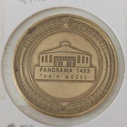 ESKİ DÖNEM FATİH SULTAN MEHMET TUĞRALI PANORAMA 1453 TARİH MÜZESİ ORJİNAL MADALYONU ÇOK NADİR RR1A1A1