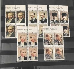 2018 ATATÜRK KONULU RESMİ POSTA PULLARI 4 LÜ BLOK - KATALOG NO. 23.05.2018