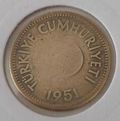 1951 PİRİNÇ 25 KURUŞ ORİJİNAL MADENİ PARA 2VVV1R ÇOK TEMİZ EN NADİR TARİHLİSİ