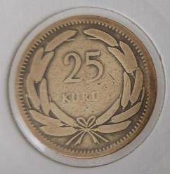 1951 PİRİNÇ 25 KURUŞ ORİJİNAL MADENİ PARA 2VVV1R ÇOK TEMİZ EN NADİR TARİHLİSİ