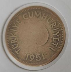 1951 PİRİNÇ 25 KURUŞ ORİJİNAL MADENİ PARA 2VVV1R ÇOK TEMİZ EN NADİR TARİHLİSİ