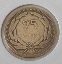 1951 PİRİNÇ 25 KURUŞ ORİJİNAL MADENİ PARA 3TTT1A ÇOK TEMİZ EN NADİR TARİHLİSİ