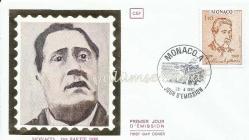 Monaco, Guillame Apollincire, 1980 İlk Gün Zarfı / FDC - İpek Baskı