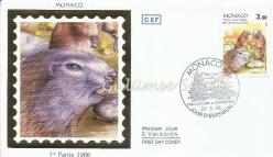 Monaco, Parc National du Mercantour, 1986 İlk Gün Zarfı / FDC - İpek Baskı