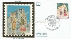 Monaco, Europa 1981 İlk Gün Zarfı / FDC - İpek Baskı