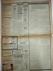 MİLLİYET GAZETESİ DOĞUM GÜNÜ GAZETESİ-18 Temmuz 1985-Turgut Özal’ın haç Turizmi-Hazreti Muhammed’in dişi ve ayak izi-sahnede koalisyon-nükhet duru-Zeki Alasya-Metin Akpınar-Hırkai Şerif-26 yıllık babalık davası çıkmazda adli tıp raporu sahte çıktı-Vasfiye Özkoçak-Ayhan Erözden-Ergun Çadırcı-Zehra karanlık-Yakup Niyazi Subaşı-Dündar kalyoncuoğlu-iş puanı evet-Turgut Özal‘ın genel müdür vekiline talimatı-Veselinoviçe sinir yasak-inşallah bu son olur-Denizlispor başkanı lokma döktürdü-Ahmet Dartar-Türkan Şoray’ın ikinci yağmuru-suistimal varsa yapanlar izlenir-Türkiye ziraat odaları birliği başkanı Osman Özbek-Bakırköy muhteşem bir törenle sezonu açtı-Naci ekşi-İlhan Söyler-Emin canını-Cevat prekazi sayfa sayısı dört-doğum günü hediyesi