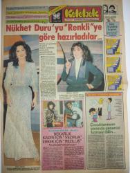 HÜRRİYET KELEBEK GAZETESİ DOĞUM GÜNÜ GAZETESİ-3 Şubat 1982-Nükhet Duru’yu renkliye göre hazırladılar-tülay Yılmaz--Recep Pehlivan—bekarlık kadın için vezirlik erkek için rezillik-çocuklarınızın yanında çenenizi tutmayı bilin-ateş Çelik--seni seviyorum faturanı-Recep kaymak-Selda tosun-Kelebek falınız-Hülya Koçyiğit ve soğuk günlerde cildine özel bakım uyguluyor-saadet sunun evlenince ilk işi sahneyi bırakmak olacak-ölüm Busesi-ah Tuğba-tuğrul Meteer-Ufuk tezeren-sirkeli soslu dana pirzola tarifi-nükhet duru konseri-Ayşe Sıla’nın Doğan’ın anneannesi diyorlar-Tamer Güvenç-Avrupa Patina Şampiyonası’nda naklen ve renkli yayınlanıyor-Türk okurun nobel kadınının yazarın kitabını tanıtıyor-yeni bir shirley temple doğuyor-Nikka costa-sayfa sayısı dört-doğum günü hediyesi - İdil Koleksiyon
