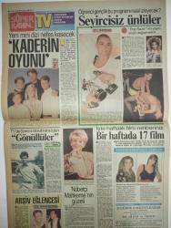 HÜRRİYET KELEBEK GAZETESİ DOĞUM GÜNÜ GAZETESİ-24 Eylül 1990-Ayla Yılmaz-Ulufer Oğuzcan-Neriman Erkut-Bilge Derinkök-Gülçin Ulugezen-Nevin Güllüoğlu-Mine Arasan-Leyla İsmier-Azize Biçin-Cybill Shepherd-Tarık Dursun K.-Nusret Ekesber-Murat Tekmen-Güzin Abla-Sabriye Yılmaz-Esra Karçı-Ayşe Ergin-Müjde Ar-Turgut Özakman-Üner Arıkan-Alev Sayın-Ferhan Tümay-Ümit Acar-Kenan Erçetingöz-Adile Tezcan-Adile Teyze-Tamer Karadağlı-Tansu Çiller-Tarık Akan-Kadir İnanır-Nurdan Şoray-Ayşegül Atik-Mehmet Ali Erbil  Kadın egemenliği-Kahveli istasyon-Çocuklar uykusuz kalmamalı-Akşamcılar, bal yiyin-Cybill Shepherd diyor ki-Gidiyor musunuz yoksa?-Sürekli uykusuzluk ve baş ağrısı çekiyorum-Annemiz bizi çok sıkıyor-Bizimkiler-Güngörmüşler-Toş-Dedektif Nik-Yeni mini dizi nefes kesecek-Kaderin oyunu-Seyircisiz ünlüler-Gönüllüler-Arşiv eğlencesi-Nöbetçi Mahkeme’nin güzeli-Bir haftada 17 film-Yeniden doğmuş gibiyim  Bizimkiler-Güngörmüşler-Toş-Dedektif Nik-H.Y.-Kavanagh-Chic Young-Tehdit