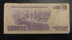 TÜRKİYE 7.NCİ EMİSYON  500.000. TL. L80 SERİSİ RESİMDE GÖRÜLDÜĞÜ GİBİ
