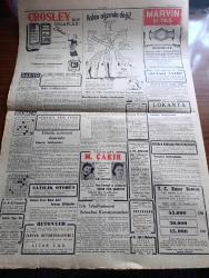 Cumhuriyet Gazetesi - 8 Haziran 1949 - rahmet yazan Nadir Nadi Başmakale - Şemsettin Günaltay kabinesinde mühim değişiklik - İktisadi devlet teşekkülleri için bir bakanlık kuruluyor - kızıllar Çin'deki İngilizleri tehdit etmeye başladılar - atina'daki maç hadisesi Yunan meclisinde - Devlet Tiyatrosu kanunu - güreşçilerimizin Vali Lütfi Kırdar'a teşekkürleri fotoğraf - Uşak'ta yarım kalan miting - ana ızdırabı filmi Atlas sinemasında - Haşmet Orbay bugün İmralı'ya gönderiliyor - ihtiyatlı olalım yazan Burhan Felek - yurtta zengin krom madenleri bulundu - son 14 senelik Türkiye futbol şampiyonalarında Ankara 7 birincilik aldı - Beşiktaş Ankara'ya gidiyor - Crosley Buzdolapları - Müzeyyen Senar Işıl Sıtkı Akçatepe ve Mualla Gökçay Yenikapı M. Çakır Gazinosunda - Ziraat Bankası - ürolog operatör Doktor M. Ali Tezsezer - Limanımıza Gelen ve Giden Vapurlar - Amiral Mehmet Ali Ülgen hollywood'da - Uşak'ta geçen belediye seçiminde Halk Partisi'nin propaganda faaliyeti fotoğraf - Milli Piyango