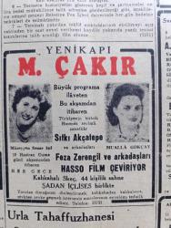 Cumhuriyet Gazetesi - 8 Haziran 1949 - rahmet yazan Nadir Nadi Başmakale - Şemsettin Günaltay kabinesinde mühim değişiklik - İktisadi devlet teşekkülleri için bir bakanlık kuruluyor - kızıllar Çin'deki İngilizleri tehdit etmeye başladılar - atina'daki maç hadisesi Yunan meclisinde - Devlet Tiyatrosu kanunu - güreşçilerimizin Vali Lütfi Kırdar'a teşekkürleri fotoğraf - Uşak'ta yarım kalan miting - ana ızdırabı filmi Atlas sinemasında - Haşmet Orbay bugün İmralı'ya gönderiliyor - ihtiyatlı olalım yazan Burhan Felek - yurtta zengin krom madenleri bulundu - son 14 senelik Türkiye futbol şampiyonalarında Ankara 7 birincilik aldı - Beşiktaş Ankara'ya gidiyor - Crosley Buzdolapları - Müzeyyen Senar Işıl Sıtkı Akçatepe ve Mualla Gökçay Yenikapı M. Çakır Gazinosunda - Ziraat Bankası - ürolog operatör Doktor M. Ali Tezsezer - Limanımıza Gelen ve Giden Vapurlar - Amiral Mehmet Ali Ülgen hollywood'da - Uşak'ta geçen belediye seçiminde Halk Partisi'nin propaganda faaliyeti fotoğraf - Milli Piyango