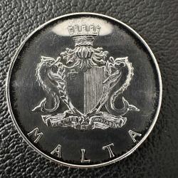 987 Ayar Gümüş Malta 2 Lira, 1974 Giovanni Francesco Abela 10 Gr. Çap 32. 25k Basım.