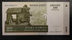 2004 YILI MADAGASKAR  200 ARİARY   HİÇ KULLANIMAMIŞ