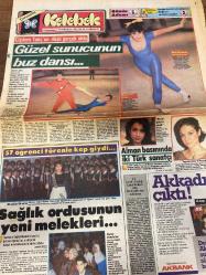 HÜRRİYET KELEBEK GAZETESİ DOĞUM GÜNÜ HEDİYESİ - 4 ARALIK 1985 -Çiğdem Tunç-Ekrem Bora-Gökben-Nil Ünal-Burçin Turçat-Tamer Yiğit-Serap Aksoy-Ertan Uygun-Leyla Tüzün-Renan Demirkan-Tanju Gürsu-Asuman Erginozlu-Deniz Candıroğlu-Ayser Beşrioğlu-Yılmaz Zafer-Nazan Ayas-Suzan Avcı-Memduh Ün-Serhat Çeum-İhsan Kolak-Victor Hugo-Juliette Drouet-Cemal Dündar  Güzel sunucunun buz dansı-Sağlık ordusunun yeni melekleri-57 öğrenci törenle kep giydi-Alman basınında iki Türk sanatçı-Akkadın çıktı-Vazgeçemem-Ormanda Dehşet-Üç Kadın-Beyin özürlü çocukların doğum anında teşhisi-İthal malı diş malzemelerine mutlaka standart konulmalıdır-Ev kadınının rehberi-Göz kırışıklığını dert etmeyin-Küvette kaymamanız için-Cam sehpalar-Tahta eşyalar-Kol saatleri soğuk sevmez-Dore kumaşı sevenlere-Bebek her gün yeni bir şey öğrenir-Kayıp olan gençlik-Tükenmeyen Sevgi-Soğuk kış günlerinin sıcak kazakları-Rüyalar içinde  Tarkan-Aslan Kral