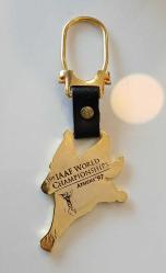 Atina, IAAF Dünya Atletizm Şampiyonası. Pegasus Temalı, Altın Kaplama-Mineli Özel Üretim Hatıra Anahtarlık 1997. Koleksiyonluk/Çok Nadir Çıkar. (ÇİL) Kısaca; 