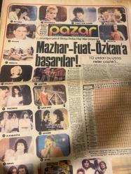 MİLLİYET PAZAR GAZETESİ DOĞUM GÜNÜ HEDİYESİ - 28 NİSAN 1985  -Levent Kırca-Elia Altın-Süreyya Davulcuoğlu-Seyfettin Tomakin-Ayşegül Aldinç-Köksal Engür-Oya Başar-Tekin Akmansoy-Orhan Tahsin-Meryem Bayram-Mazhar-Fuat-Özkan-Ferdi Yücedağ-Pino Gasparini-Marielle Farre-Kenan Kalav-Erdi Ercinli  Ramazan çekimleri devam ediyor-En büyük Şaban-Tarla Kuşuydu Juliet-Romeo ve Jüliet bugün yaşasalardı ve evlenselerdi ne olurdu-Kışa zamanında zirveyi zorlamanın bedelini fazlasıyla ödüyorlar-TRT’yi millete şikayet ediyorum-Ayşegül Aldinç’le yaz alışverişine çıktık-Biraz sportif biraz çılgın o benim işte-Çocuk Bahçesi-Küçük ziyaretçilerimizin gözdesi-Tarihe geçen şaşırtıcı keşif-İnsan beyni-2000’li yıllarda saçlar-Sanatın etkine açık olması şarttır-Sanat: Teoride mi operatif mi-Mazhar-Fuat-Özkan’a başarılar-10 yıldan bu yana neler yaptık