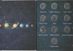 Gezegenler Hatıra para seti Özel Folder İçerisinde