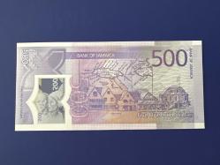 Jamaika 500 Dolar 2022 Çil. Polimer