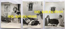 MUSTAFA KEMAL ATATÜRK'ÜN SEVEREK İZLEDİĞİ YUNAN TİYATRO SANATÇISI ve DANSÇI ZOZO DALMAS'IN ÇOK ÖZEL 17'Lİ FOTOĞRAF SETİ ve 3 ADET YUNAN ve TÜRK GAZETELERİNDEN KESİLME HABER KÜPÜRÜ - 10 ADET FOTOĞRAF 24 x 18 cm, DİĞER 7 FOTOĞRAF 18 x 12 cm EBADINDADIR - FOTOĞRAFLARIN BİR KISMI ZOZO TEOLEDO İLE YAPILAN ÖZEL RÖPORTAJDAN, DİĞERLERİ ATİLLA KARSAN'LA YAPILAN RÖPORTAJDAN KAYDEDİLMİŞTİR - HEPSİ 20'Lİ SET HALİNDE, ZOZO DALMAS, TOKATLIYAN, PARK OTEL ve DOLMABAHÇE SARAYI'NDA ATATÜRK İÇİN ÇEŞİTLİ GÖSTERİLER YAPMIŞTI