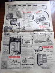Cumhuriyet Gazetesi - 3 Haziran 1949 - Avrupa'yı ölümle tehdit eden kanser yazan Abidin Daver Başmakale - seçim meselesi üzerine meclise çıkan münakaşa - Demokrat Parti'nin ara seçimlere girmeyişinin bir sebebi daha açıklandı - Avrupa Şampiyonası Bu Gece başlıyor - İstanbul'a gelen ecnebi güreşçilerden bir kısmı tarabya'da tokatlıyan otelinin kapısında fotoğraf - Milli takımımız Yazan İsmail Habib - bitmemiş spor sarayı bu akşam açılıyor fotoğraf - talebe Federasyonu milli Türk Talebe birliği'nin yakında kendini fesh edeceğini bildiriyor - kuryemiz Fuat Güzaltan Rusya'da trende şakağından yaralı bulundu - aşırı sağ ve solcu memurlar - On Yaşında Bir Kumarbaz yazan doktor Kemal Saraçoğlu - Beyoğlu Zükûr Hastanesi bugün açılıyor - kiracılar miting yapacaklar - Türkiye İş Bankası'nın Mardin şubesi açıldı - Beylik kar edemez yazan Burhan Felek - Rangers Takımı Dün İzmir'den Geldi Fotoğraf - Galatasaray dün ankaragücü'ne 4-3 yenildi - Mualla Gökçay ve Sıtkı Akçatepe Yenikapı M. Çakır'da