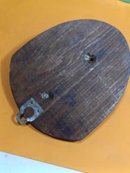 K100----YAŞLI AHŞAP KAİDELİ PİRİNÇ ASLAN BAŞI--DUVAR DEKORU