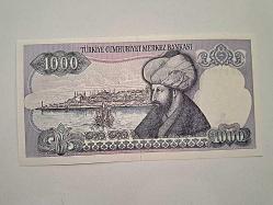 TC KAĞIT 1.000 LİRA 1970 ÇİL