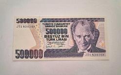 TC KAĞIT 500.000 LİRA 1970 ÇİL