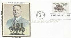 USA, Frederic Remington, 1981 İlk Gün Zarfı / FDC - İpek Baskı