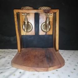 Doğal ahşap ikili İçki standı