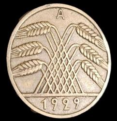 Almanya 1929 A 10 Pfennig