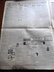 Cumhuriyet Gazetesi - 23 Haziran 1948 - ikisi arası olmaz yazan Nadir Nadi Başmakale - bulgarlara vereceğimiz nota dün hazırlandı - Celal Bayar Dün birecik'te konuştu fotoğraf - Van'daki suistimaller işi Cumhuriyet Halk Partisi grubunda - raman petrolleri - İzmit altındere'de bulunan altınlar - Londra olimpiyatları'na iştirak etmemiz meselesi - Londra 1948 Olimpiyatları yapılacağı Wembley Stadyumu fotoğraf - Galatasaraylı futbolcu Reha eke'nin duruşması müdafaaya kaldı - Hasan Ali Yücel Kenan Öner davasını bugün yeniden başlanıyor - Ankara'da hava yazan Burhan Felek - Büyük Lübnan Trupu Nadiya ve arkadaşları Tepebaşı bahçesinde - lüks ile mücadele - Operatör Doktor Sedat Erman - Tarsus Amerikan koleji öğrenci kaydı - Bugünkü radyo programı - sanatkar bayan Belkıs Columbia plaklarında - Frigidaire Buzdolabı - İsmail Hakkı Baltacıoğlu ve Ali Rıza Artunkal CHP meclis grubunda konuştu fotoğraf - ithalat ve ihracatın ayarlanması - elektrik tarifesine zam yapılacağı anlaşılıyor