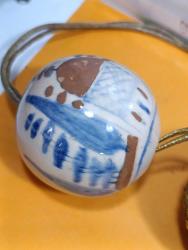 P101----SERAMİK VE TAŞLI KUMAŞ KAPLAMA TAVAN SÜSÜ TOP