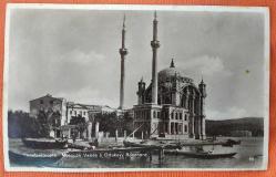 Fotokart: İstanbul Valide Camii ve Ortaköy 1931 (Editör: Isaac M. Ahituv, Arkası Osmanlıca Yazılı)
