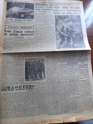 Cumhuriyet Gazetesi - 6 Ekim 1954 - Türk Alman iktisadi görüşmeleri dün başladı - başvekilimiz Adnan Menderes'in Dün Federal Almanya meclis reisini ziyaretinde çekilen fotoğraf - İstanbul'un kurtuluş günü - Celal Bayar'ın Karadeniz seyahati - Fransa semalarını uçan daireler istila etti - Alman ordusunun yeni komuta heyeti seçiliyor - Arsenal Moskova'da 5-0 yenildi - Trieste Anlaşması imzalandı - 1001 Kuyu Yazan Va Nü yazı dizisi - Atatürk Üniversitesi için tetkikler yapan heyet Diyarbakır'da - Kıbrıs Türkiye'ye aittir - refahı körüklüyoruz yazan Burhan Felek -  İstanbul profesyonel lig maçları fikstürü - milli takım bugün Beşiktaş'ta karşılaşacak - meşhur Fransız yüzücüsü  Vallery öldü -  Bahçeden Bir Adam Girdi yazan Perihan Zorlu Yazı Dizisi - İstanbul Ankara radyo programı - küçük sahnede oynanacak oyunlar - Film Yıldızı Neriman Köksal  Puro Tuvalet Sabunu Kullanıyor - milli talebe Federasyonu ile Milli Türk Talebe Birliği birleştiriliyor - Demirbank Tarlabaşı Ajansı açıldı